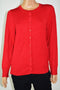Charter Club Women's Red Long Sleeve Button Front Cardigan Shrug Top Plus 0X 16W