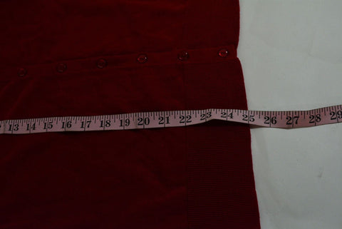 Charter Club Women's Red Long Sleeve Button Front Cardigan Shrug Top Plus 0X 16W