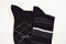 New HUGO BOSS Men Lot of 2 Pair Cotton Black Striped Dress Socks 10-13 One Size