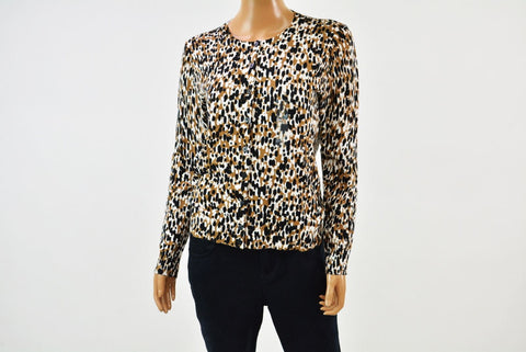 Karen Scott Women's Long Sleeve Multi Printed Button Down Cardigan Shrug Top XL