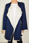 $109! Alfani Women's Blue Open Front Draped Sweater Cardigan Shrug Top Plus 2X - evorr.com