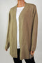 Karen Scott Women's Long Sleeve Brown Open Front Knit Cardigan Shrug Top Plus 3X