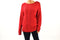 American Living By Ralph Lauren Women's Long-Sleeve Red Cable Knit Sweater Top L