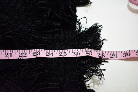 Style&co. Women Black Open-Front Fringe-Trim Bolero Cardigan Shrug Top Petite L - evorr.com