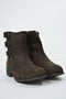 $125 New BooRoo Women's Jules Wool Lined Suede Ankle Boots Shoes Brown Size 8 US