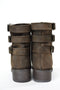 $125 New BooRoo Women's Jules Wool Lined Suede Ankle Boots Shoes Brown Size 8 US