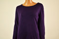 New Karen Scott Women Roll Neck 3/4 Sleeve Purple Knit Tunic Sweater Top Plus 2X