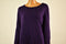 New Karen Scott Women Roll Neck 3/4 Sleeve Purple Knit Tunic Sweater Top Plus 2X