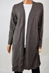 Charter Club Women's Cashmere Beige Slim Fit Luxury Duster Cardigan Shrug Top M