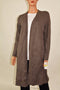 Charter Club Women's Cashmere Beige Slim Fit Luxury Duster Cardigan Shrug Top M