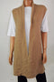 Charter Club Women's Open Front Cashmere Beige Luxury Vest Cardigan Shrug Top XL