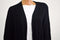 New Karen Scott Women's Open-Front Black Cable Knit Duster Cardigan Shrug Top L