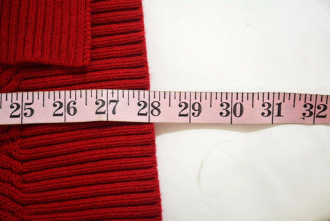 Charter Club Women's Shawl Collar Red Open-Front Textured Cardigan Shrug Top XL
