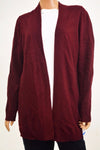 $109 Charter Club Women's Cashmere Red Open Front Luxury Cardigan Shrug Top XL - evorr.com