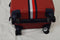 $250 TOMMY HILFIGER Basketweave 21'' Carry On Hard Spinner Suitcase Luggage Red