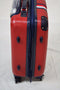 $250 TOMMY HILFIGER Basketweave 21'' Carry On Hard Spinner Suitcase Luggage Red