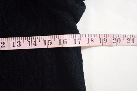 New Karen Scott Women's Open-Front Black Cable-Knit Duster Cardigan Shrug Top S