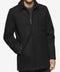 New Calvin Klein Men's Wool Blend Gray Zip Front Layered Car Coat Jacket XXL 2XL
