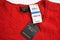 Charter Club Women's Long Sleeve Crew Neck Cashmere Red Slim Fit Sweater Top XL