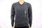 John Ashford Mens Long-Sleeve Charcoal Gray Striped Ribbed V-Neck Knit Sweater L - evorr.com