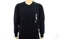 John Ashford Men Long-Sleeve Black Striped Texture Cotton V-Neck Knit Sweater XL - evorr.com