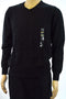 John Ashford Men's Long-Sleeves Black Striped Texture Cotton V-Neck Sweater XL - evorr.com