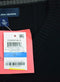 John Ashford Men's Long-Sleeves Black Striped Texture Cotton V-Neck Sweater XL - evorr.com