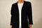 New Karen Scott Women's 3/4 Sleeves Cotton Black Open Front Cardigan Shrug Top M