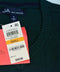 John Ashford Men's Long-Sleeve Green Striped Ribbed Cotton V-Neck Knit Sweater S - evorr.com
