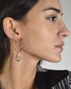 Accented Rhinestone Dangler Earrings