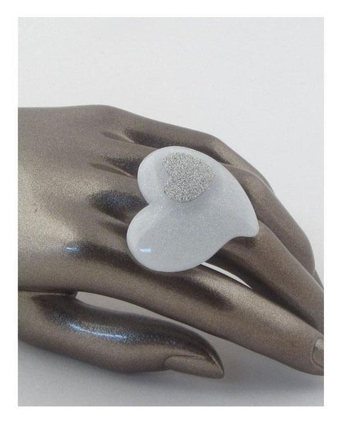 Adjustable heart shaped ring - evorr.com