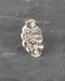 Adjustable Crystal Studded Oval Shaped Ring