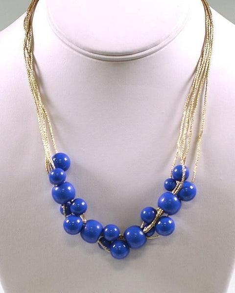 Beaded Necklace with Multiple Stand - evorr.com