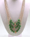 Beaded Multi Link Chain Necklace with Three Layers - evorr.com
