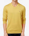 New Tommy Hilfiger Men's V-Neck Long Sleeves Pima Cotton Yellow Knit Sweater XL - evorr.com
