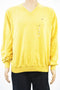 New Tommy Hilfiger Men's V-Neck Long Sleeves Pima Cotton Yellow Knit Sweater XL - evorr.com