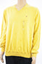 New Tommy Hilfiger Men's V-Neck Long Sleeves Pima Cotton Yellow Knit Sweater XL - evorr.com
