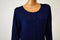 New Karen Scott Women's Blue Button Front Pointelle Knitted Cardigan Shrug Top L
