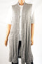 Alfani Women Sleeveless Gray Duster Cardigan Shrug Medium M