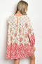 Ladies woven allover floral print skater dress - evorr.com