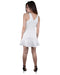 Solid Sleeveless High Round Neck Short Dress - evorr.com