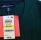 John Ashford Men's Long Sleeve Green Striped Ribbed Cotton V-Neck Knit Sweater M - evorr.com