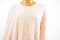 Anne Klein Women's Pink Studded Asymmetrical-Hem One-Sleeve Poncho Sweater Top L