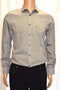 Calvin Klein Steel Men's Black Slim Fit Check Non Iron Dress Shirt 141/2  32-33