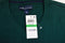 NEW John Ashford Men's Long-Sleeve Green Striped Cotton V-Neck Knitted Sweater L - evorr.com