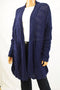New Lauren Ralph Lauren Women's Blue Cable-Knit Open Front Cardigan Shrug Top XL