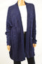 New Lauren Ralph Lauren Women's Blue Cable-Knit Open Front Cardigan Shrug Top XL