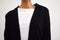 New Karen Scott Women's Open-Front 3/4 Sleeve Cotton Black Cardigan Shrug Top L
