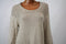 New Style&Co Women's Bell Sleeve Cotton Beige Heather Open Knit Sweater Top XL - evorr.com