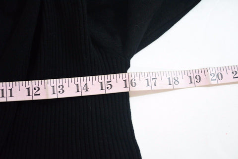 Style&Co Women's Long Sleeve Black Open Front Draped Ribbed Cardigan Shrug Top S - evorr.com